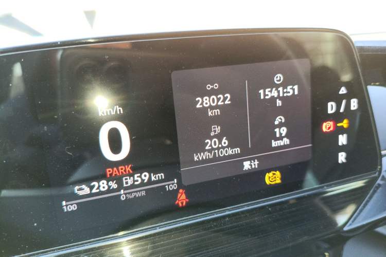 Used Volkswagen ID.4 CROZZ 2022 Pure Edition Limited Edition Odometer Close Up