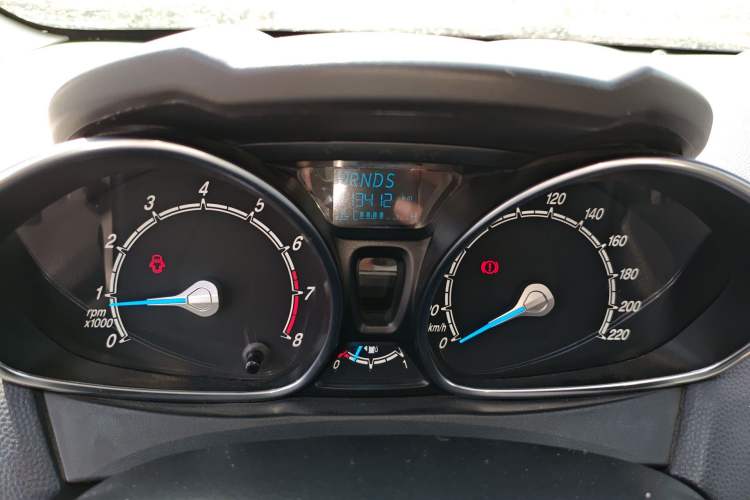 Used Ford Fiesta 2013 Hatchback 1.5L Automatic Fashion Edition Odometer Close Up