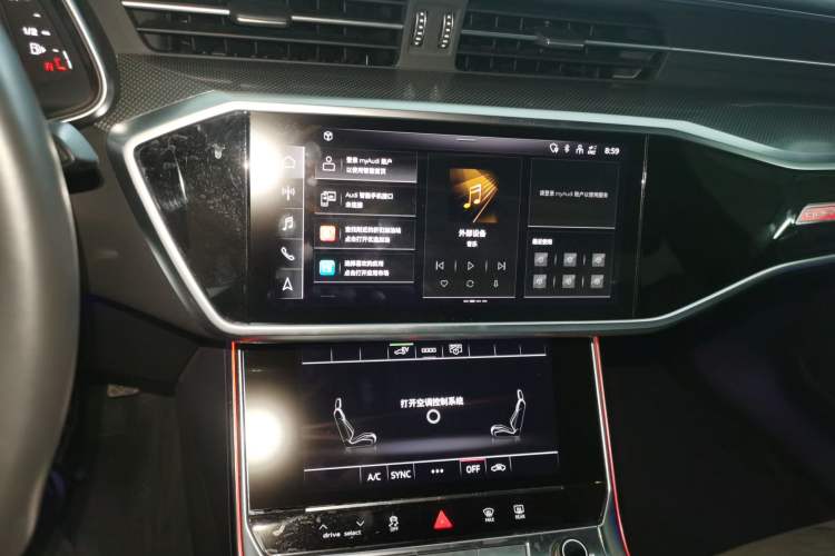 Used Audi A6L New Energy 2022 55 TFSI e quattro Audio And AC Panel