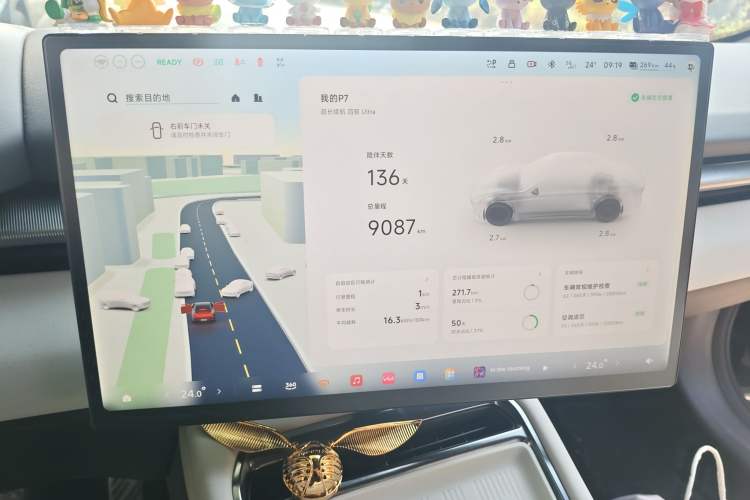 Used XPeng P7 2025 Model—750 All-Wheel-Drive High-Performance Ultra Instrument Cluster