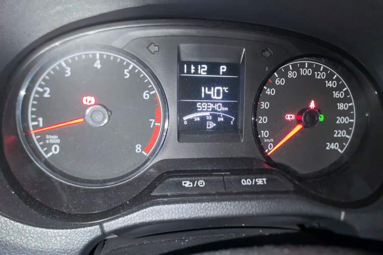 Used Volkswagen Polo 2016 1.4L Automatic Trendy Model Odometer Close Up