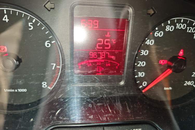 Used Volkswagen Polo 2013 1.4L Manual Comfort Edition Odometer Close Up