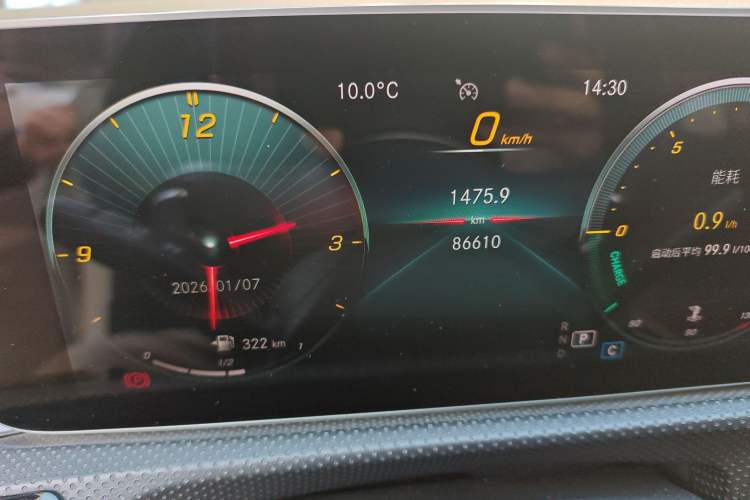 Used Mercedes-Benz A-Class 2020 A 200 L Sport Sedan Odometer Close Up