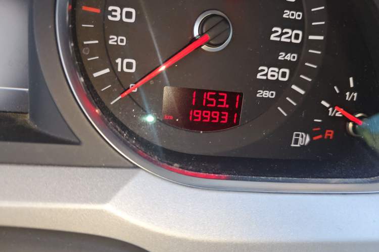 Used Audi A6L 2010 2.4L Technology Edition Odometer Close Up