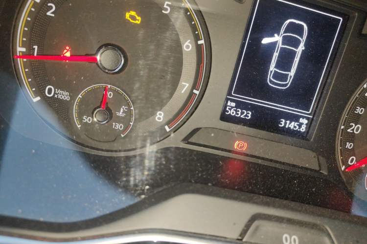 Used Volkswagen Sagitar 2020 280TSI DSG Comfort Version China VI Standard Odometer Close Up