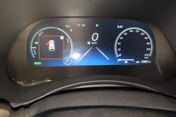 Used Toyota Highlander 2024 2.5L Smart Electric Hybrid Dual-Motor Two-Wheel Drive Luxury Version 7 Seats Instrument Cluster