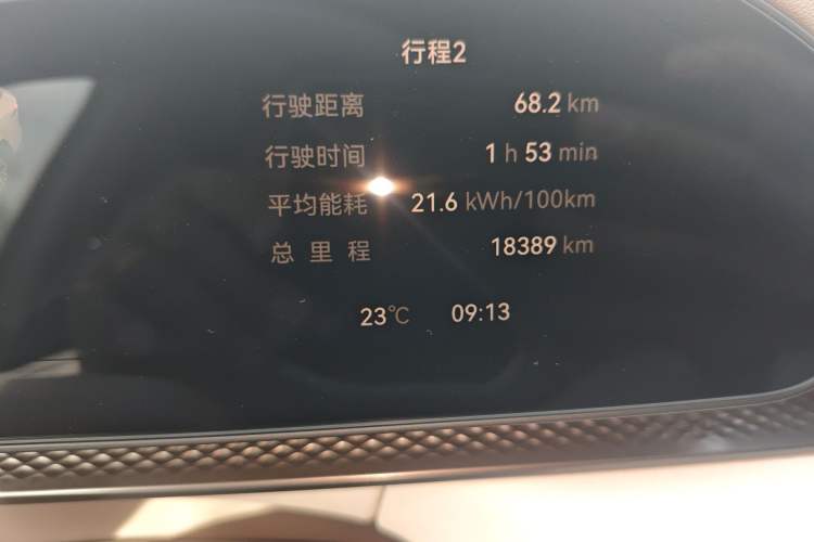 Used Zeekr 7X 2025 100kWh Long-Range All-Wheel Drive Intelligent Driving Version Odometer Close Up