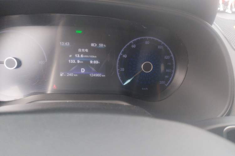 Used Hongqi E-QM5 2022 431 km Charge & Enjoy Edition Odometer Close Up