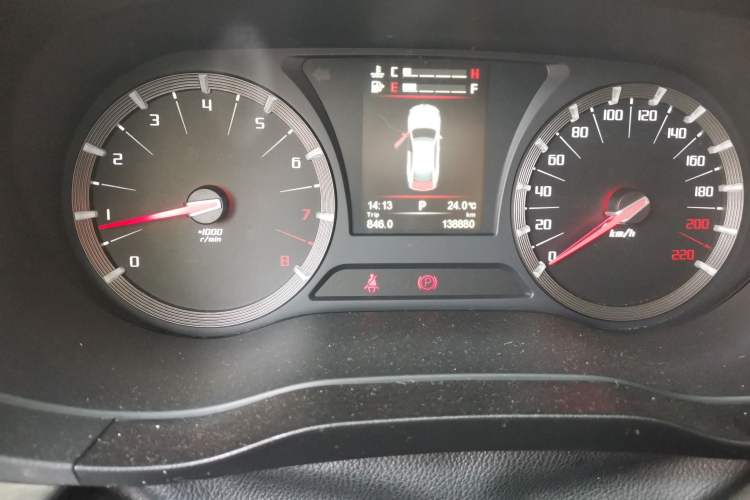 Used GAC Trumpchi GA6 2015 1.8T DCT Luxury Navigation Model Odometer Close Up