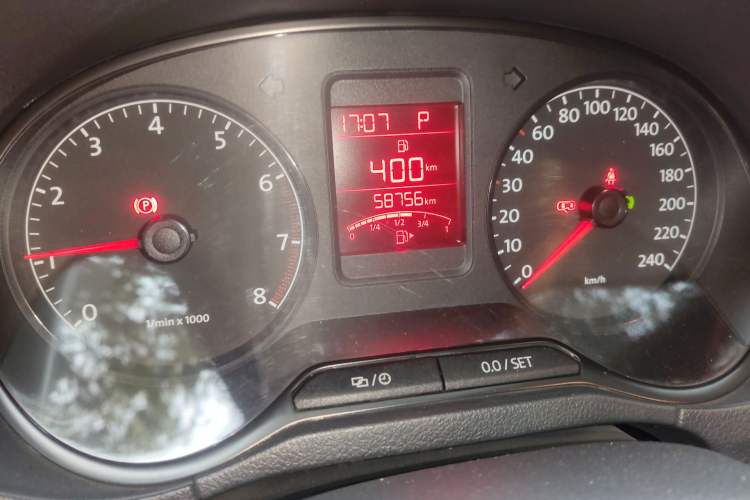 Used Volkswagen Polo 2013 1.4L Automatic Comfort Edition Odometer Close Up