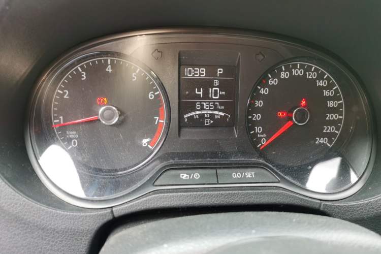 Used Volkswagen Polo 2016 1.4L Automatic Trendy Model Odometer Close Up