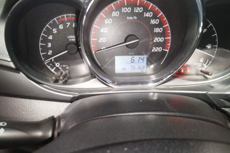 Used Toyota Vios 2021 1.5L Manual Trend Edition Odometer Close Up