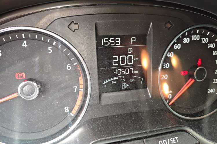 Used Volkswagen Polo 2016 1.6L Cross Polo Automatic Odometer Close Up