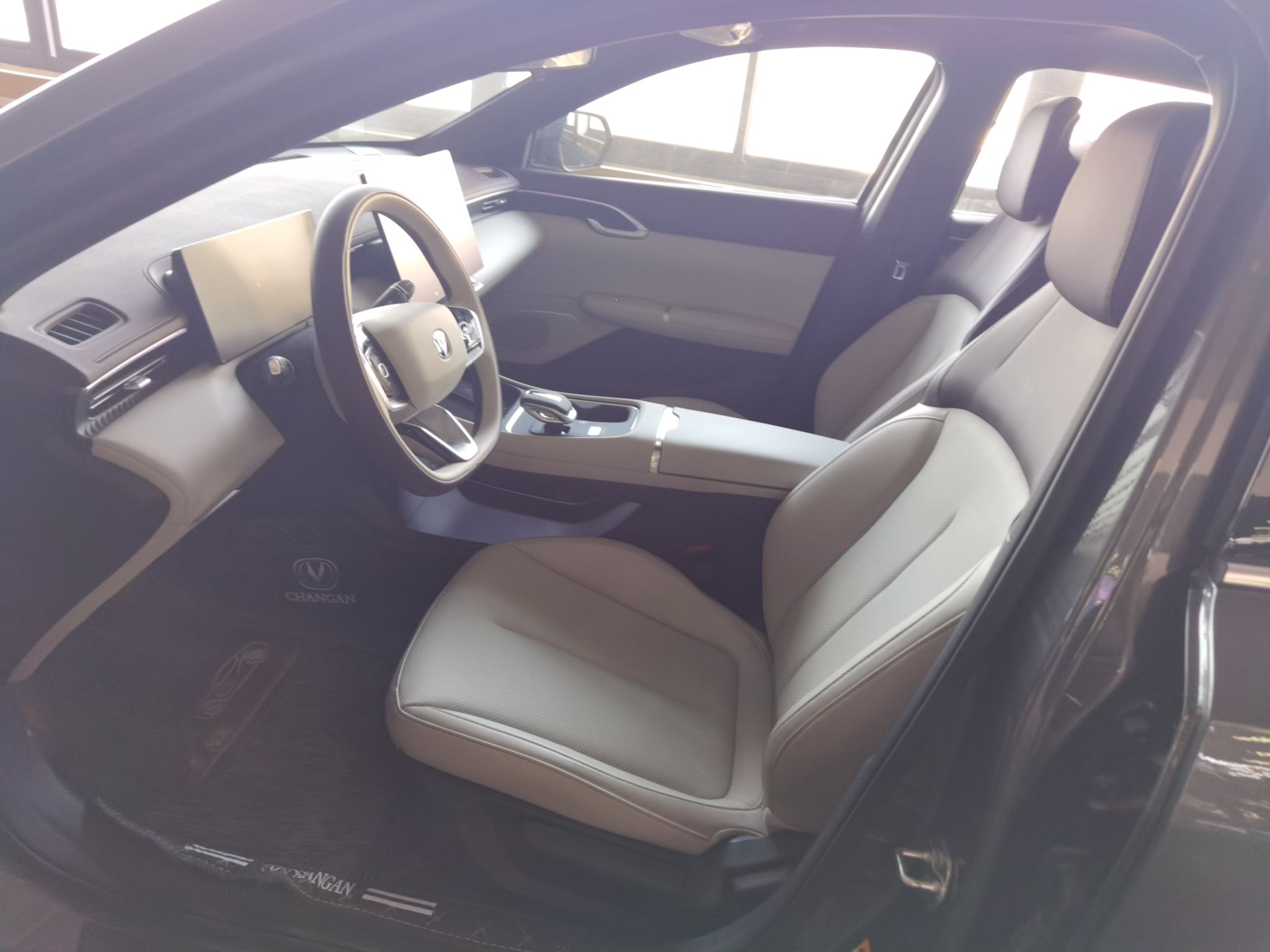 Переднее сиденье в автомобиле