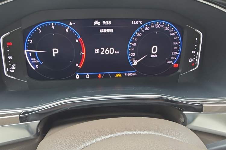 Used Volkswagen Viloran 2020 380TSI Prestige Edition Odometer Close Up