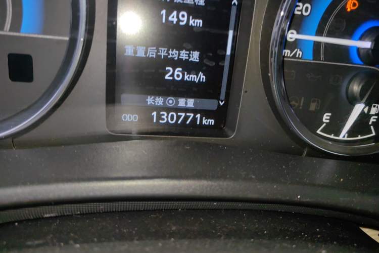 Used Toyota Corolla 2017 Revised Dual-Engine 1.8L E-CVT Elite Edition Odometer Close Up