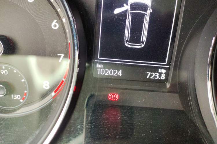 Used Volkswagen Teramont 2017 380TSI Four-Wheel Drive Luxury Edition Odometer Close Up