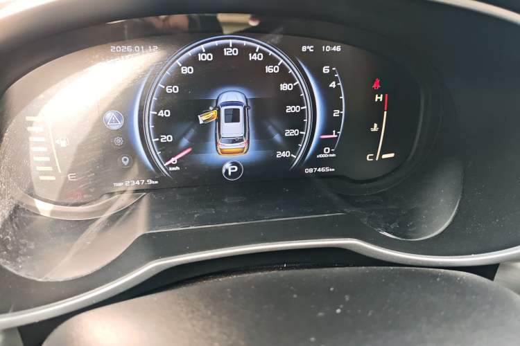 Used Geely Auto Emgrand X7 Sport 2018 1.8TD Automatic Two-Wheel Drive Smart 4G Connected Version Odometer Close Up