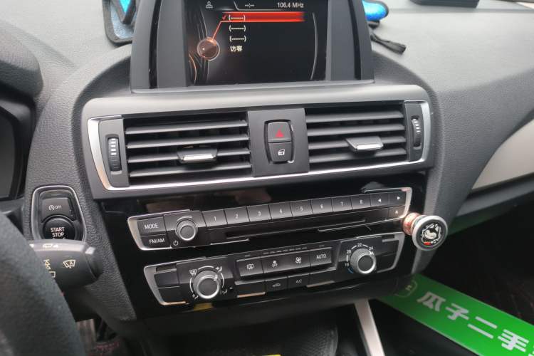 Used BMW 1 Series 2016 118i Leading Model Audio And AC Panel