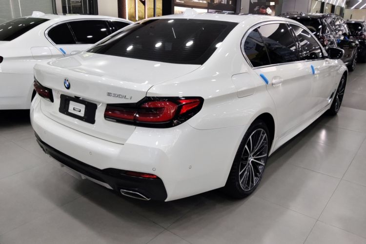 Used BMW 5 Series 2022 Second Facelift 530Li Leading Edition M Sport Package Rear Right 45 Deg