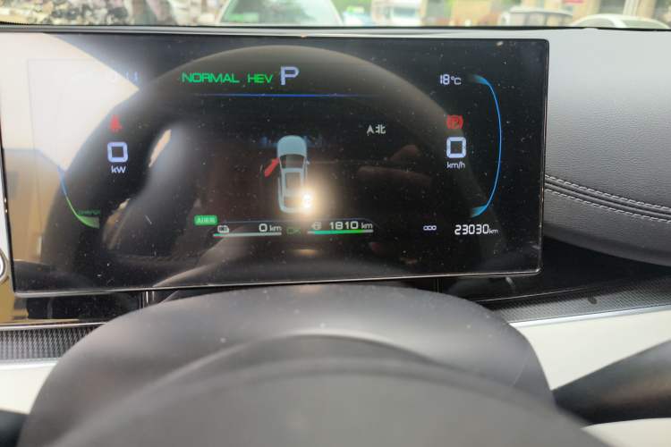 Used BYD Seal 06 New Energy 2024 DM-i 80KM Luxury Model Odometer Close Up