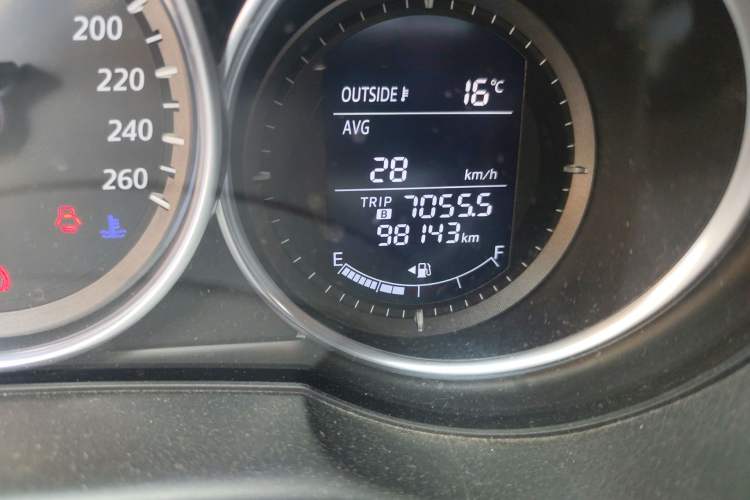 Used Mazda CX-5 2014 2.0L Automatic Two-Wheel Drive Urban Version Odometer Close Up