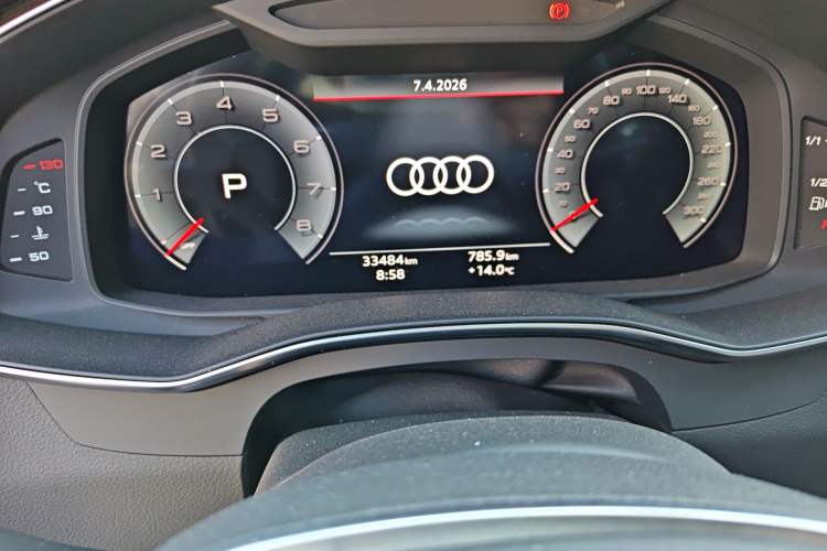 Used Audi A6L 2024 55 TFSI quattro Prestige Dynamic Edition Odometer Close Up