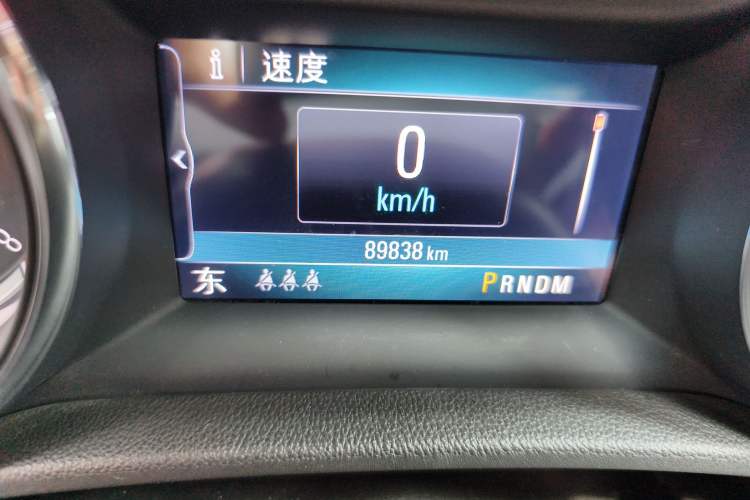 Used Buick Regal 2017 20T Prestige Model Odometer Close Up