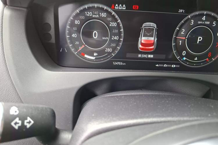 Used Jaguar F-PACE 2019 2.0T All-Wheel Drive R-Sport Sport Edition Odometer Close Up