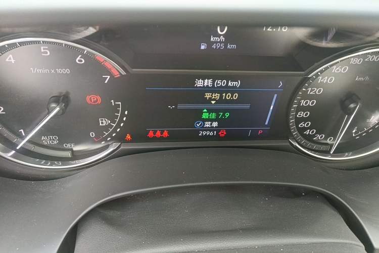 Used Cadillac CT4 2023 25T Luxury Model Odometer Close Up