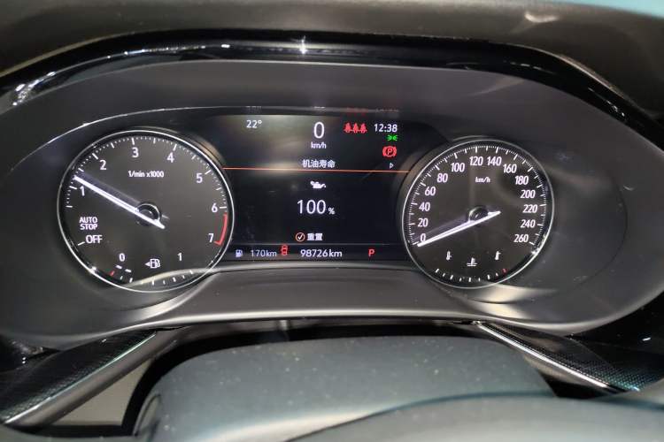 Used Buick Envision 2022 Encore Plus 652T Five-Seat Luxury Model Instrument Cluster