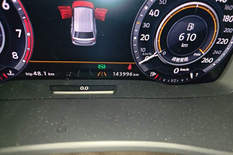 Used Volkswagen Teramont 2017 530 V6 Four-Wheel Drive Flagship Edition Odometer Close Up