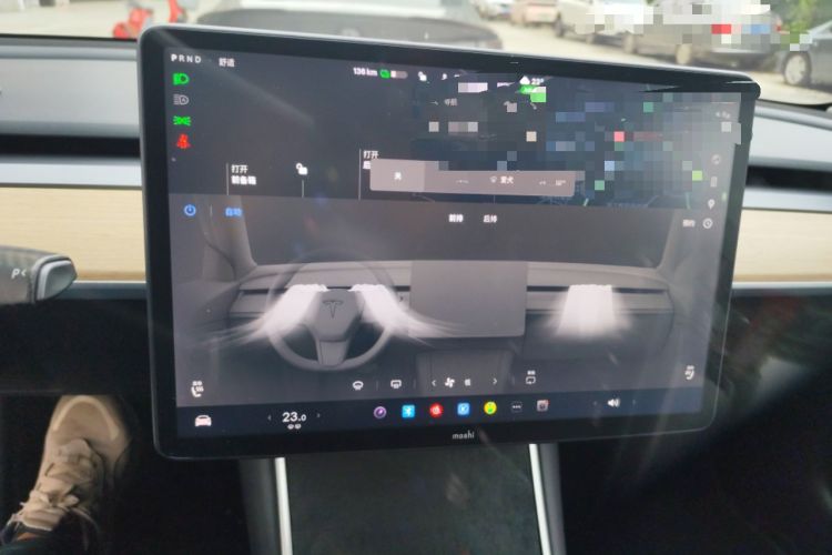 Used Tesla Model 3 2019 Long-Range Rear-Wheel-Drive Version Audio And AC Panel