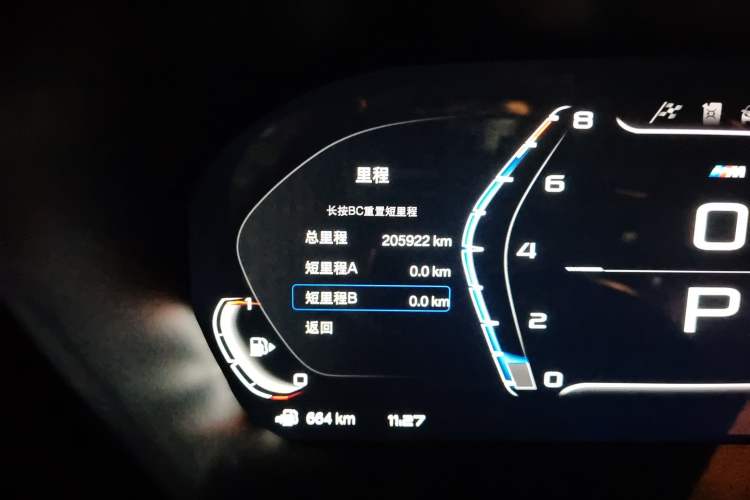 Used BMW X6 2011 xDrive35i Odometer Close Up