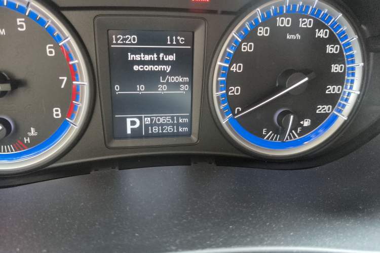 Used Suzuki S-Cross 2014 1.6L CVT Two-Wheel Drive Elite Version Odometer Close Up