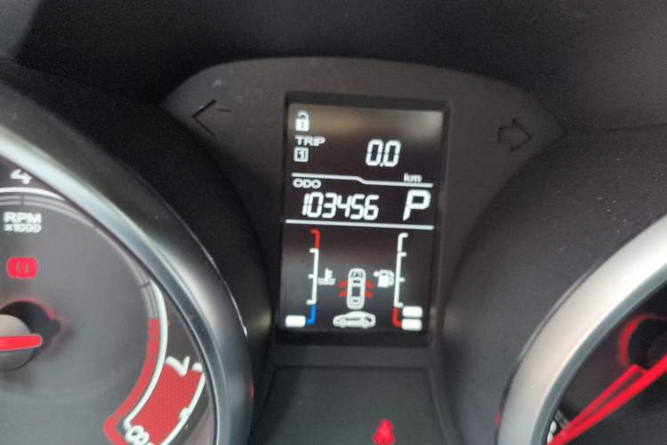 Used MG GT 2016 1.5L Automatic Value-Added Luxury Edition Odometer Close Up