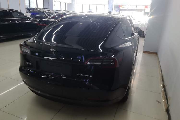 Used Tesla Model 3 2021 Standard Range Rear-Drive Upgraded Version Rear Right 45 Deg