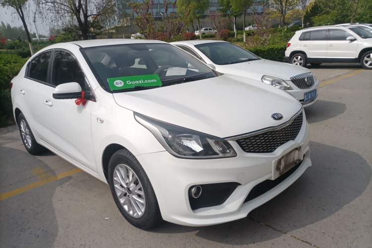 Used Kia K2 2017 Sedan 1.4L Automatic GLS Front Right 45 Deg