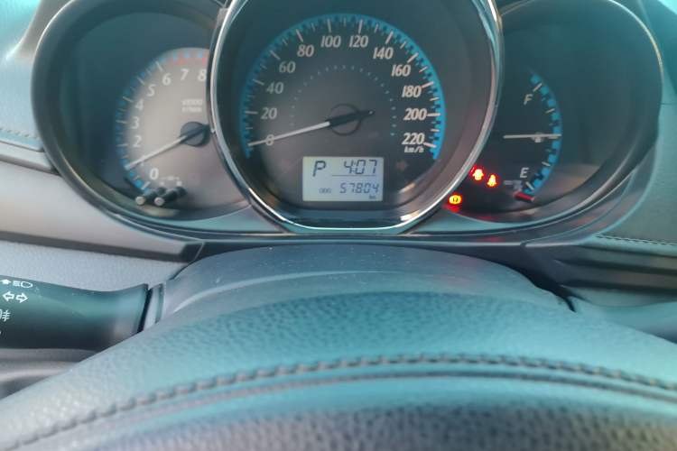 Used Toyota YARiS L Zhi Xiang 2017 1.5E CVT Dynamic Edition Odometer Close Up