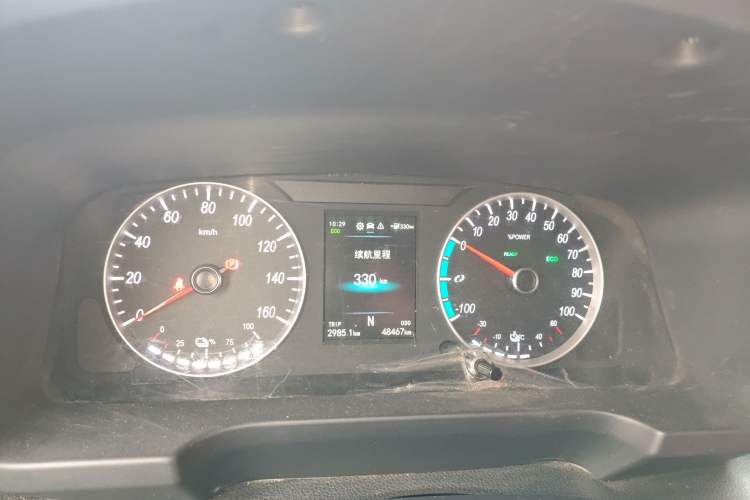 Used Foton Intelligent Blue Elf E7 2023 Pure Electric Van Flat Roof 2 Seats CATL 46.36 kWh Instrument Cluster