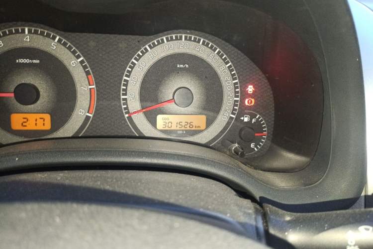 Used Toyota Corolla 2011 1.8L Manual GL-i Odometer Close Up