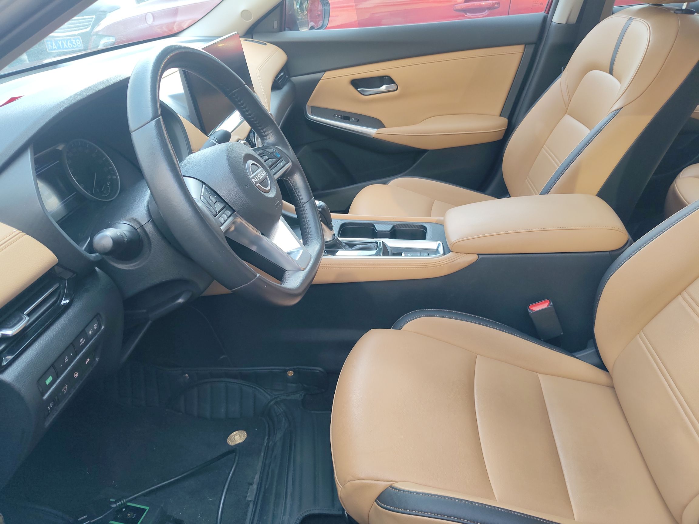 Переднее сиденье в автомобиле