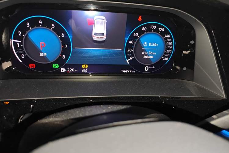 Used Volkswagen Teramont 2024 380TSI All-Wheel Drive Longyao Edition Odometer Close Up