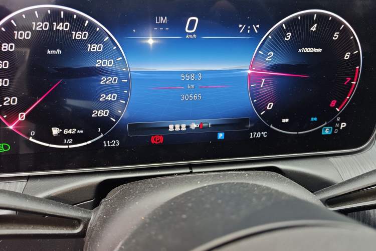 Used Mercedes-Benz C-Class 2023 C 260 L Sport Edition Odometer Close Up