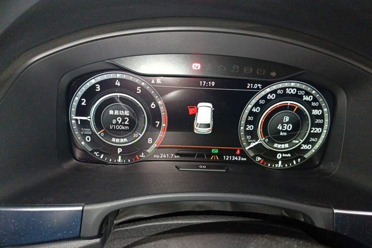 Used Volkswagen Teramont 2019 380TSI Four-Wheel Drive Flagship Model China V Standard Instrument Cluster