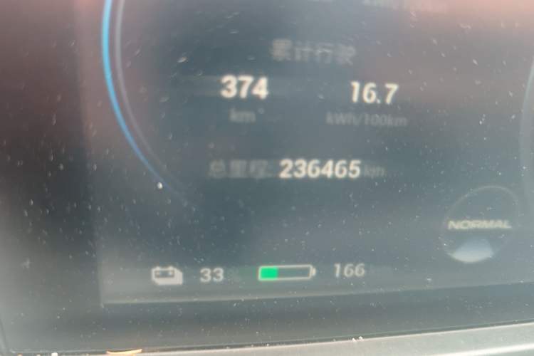 Used AION Y 2022 70 Intelligent Edition Lithium Iron Phosphate Odometer Close Up