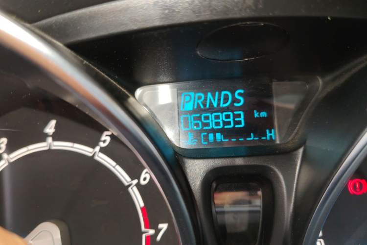 Used Ford Fiesta 2013 Hatchback 1.5L Automatic Prestige Model Odometer Close Up