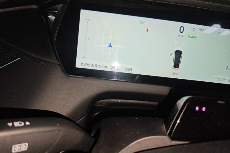 Used Deepal SL03 2023 SL03i 515MAX Pure Electric Version Odometer Close Up