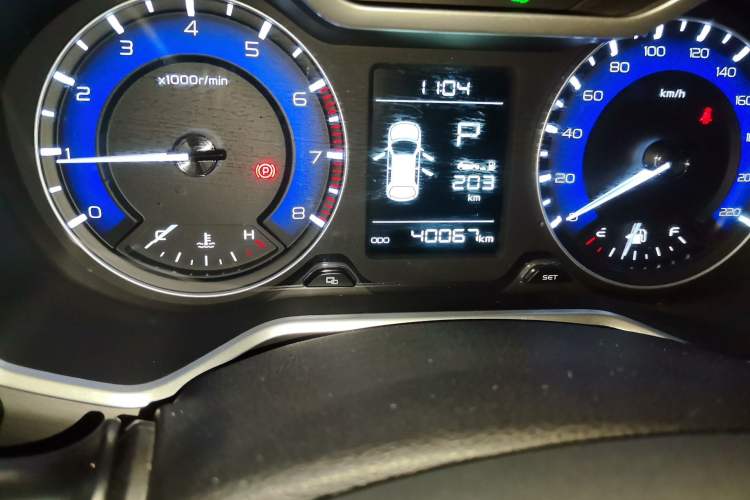 Used Geely Auto Vision X3 2019 Upgraded Model 1.5L CVT Elite Version Odometer Close Up