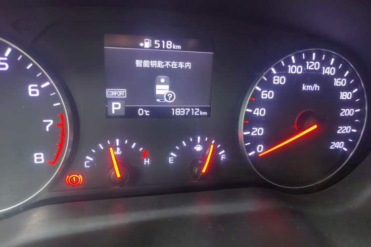 Used Kia K3 (Kai Shen) 2019 1.8L Automatic GLS Odometer Close Up